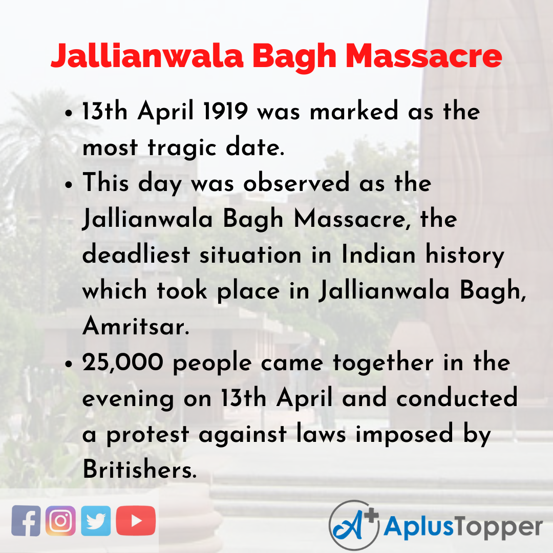 write an essay on jallianwala bagh massacre
