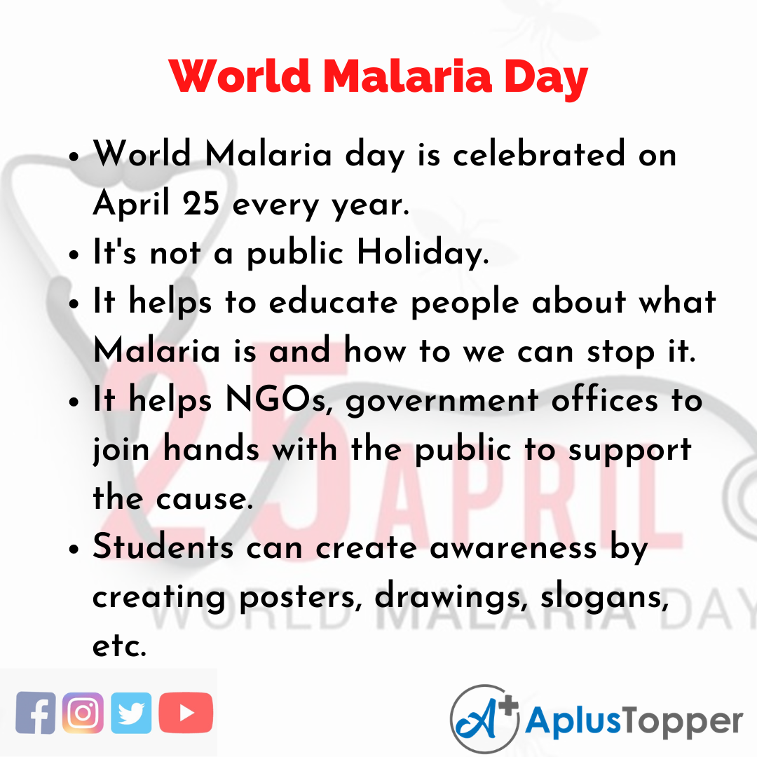malaria day essay