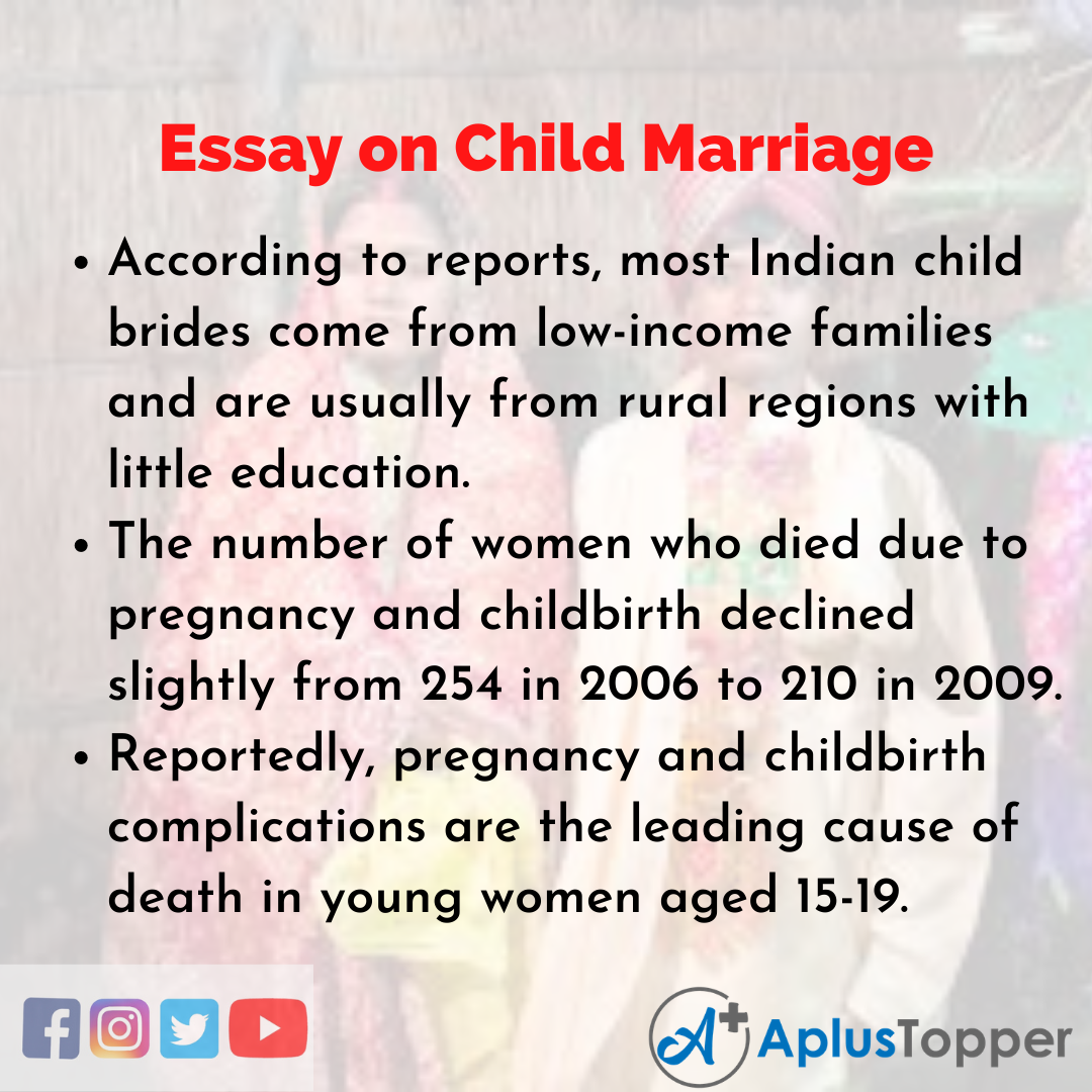 essay titles for child marriage