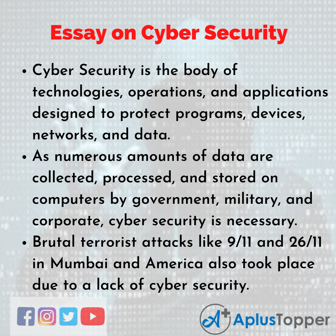 Защо киберсигурността е важно есе?