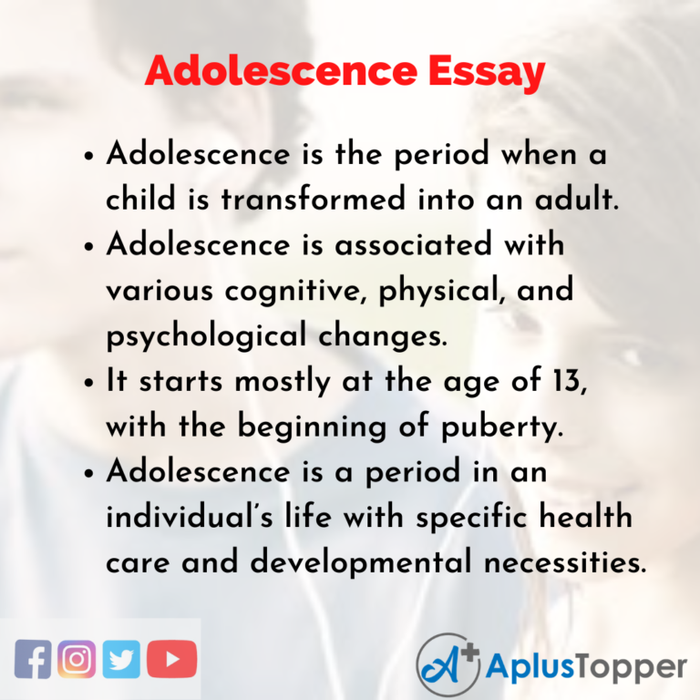 essay about challenges of middle adolescence