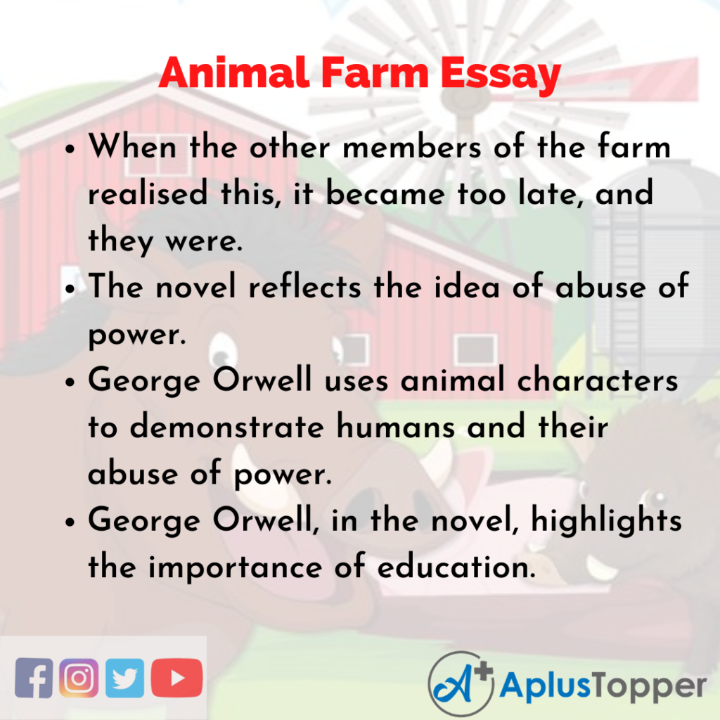 good thesis for animal farm