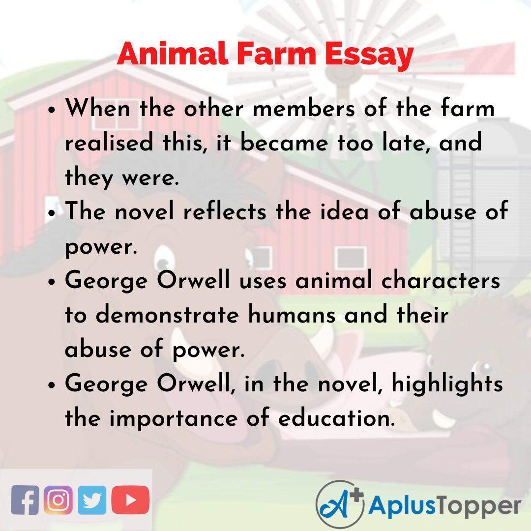 animal farm writing assignment