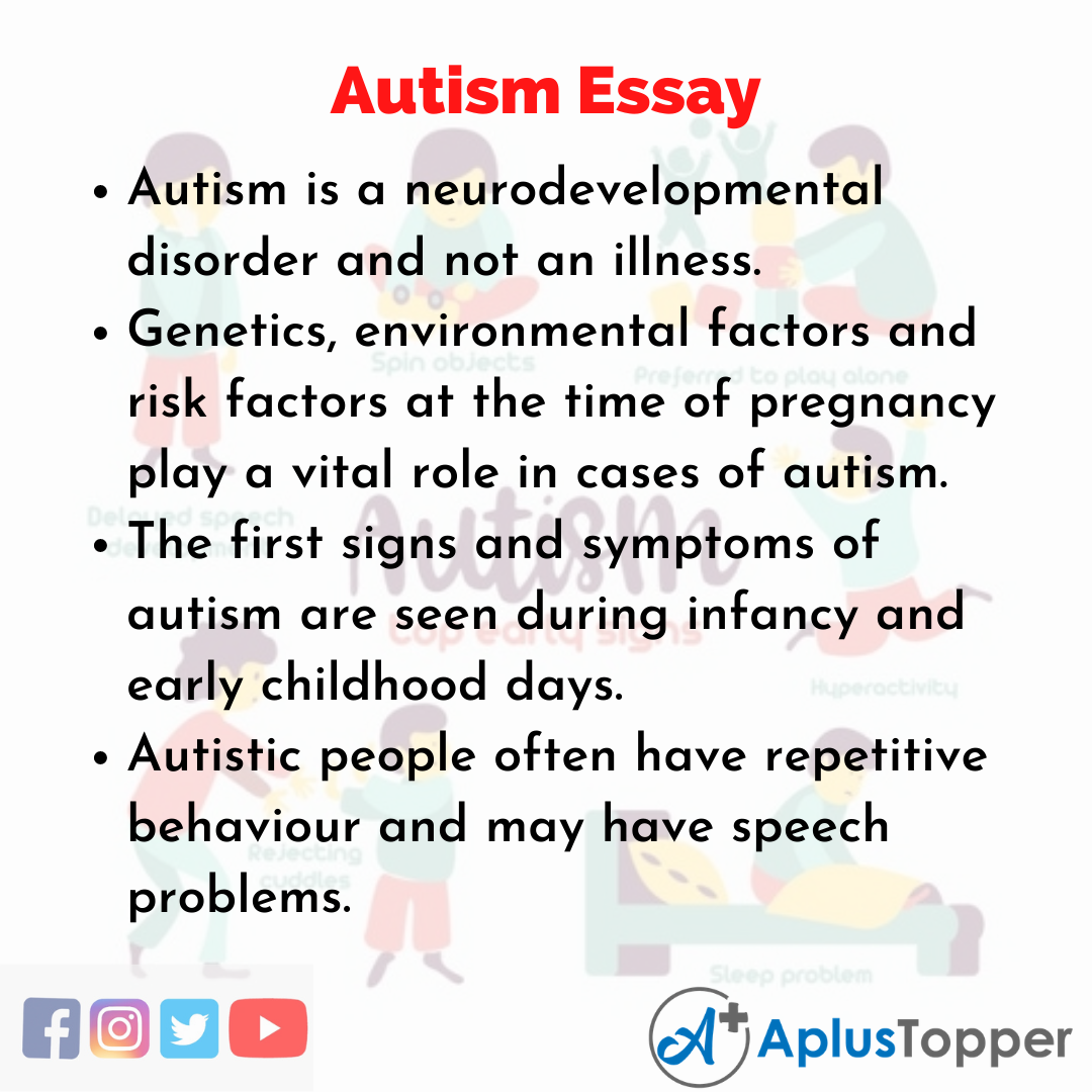 essay on autism and learning disability