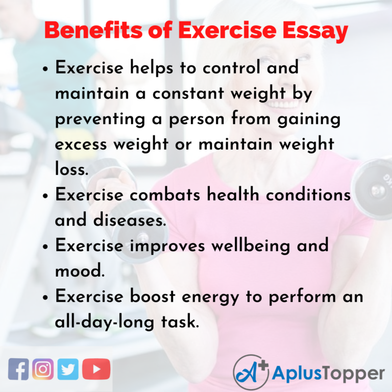 essay on importance of daily exercise