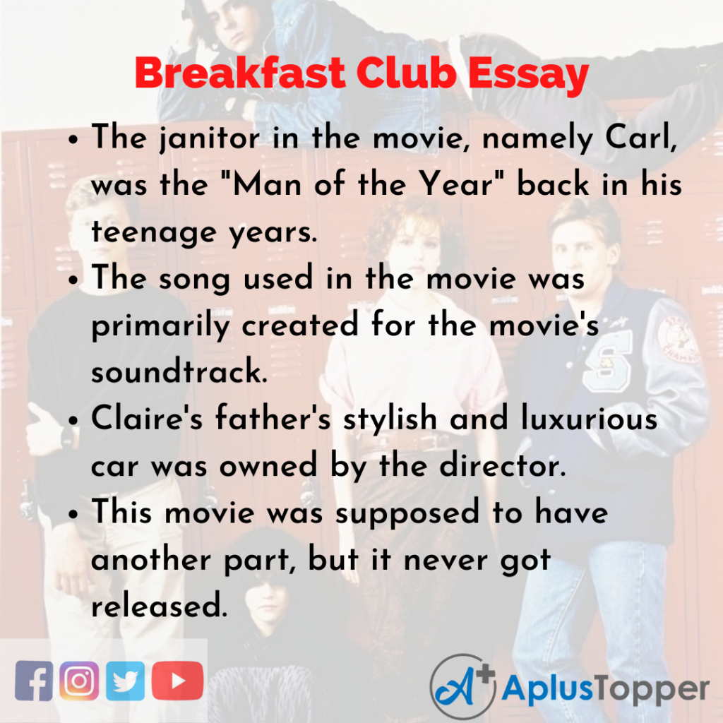 creative writing breakfast club