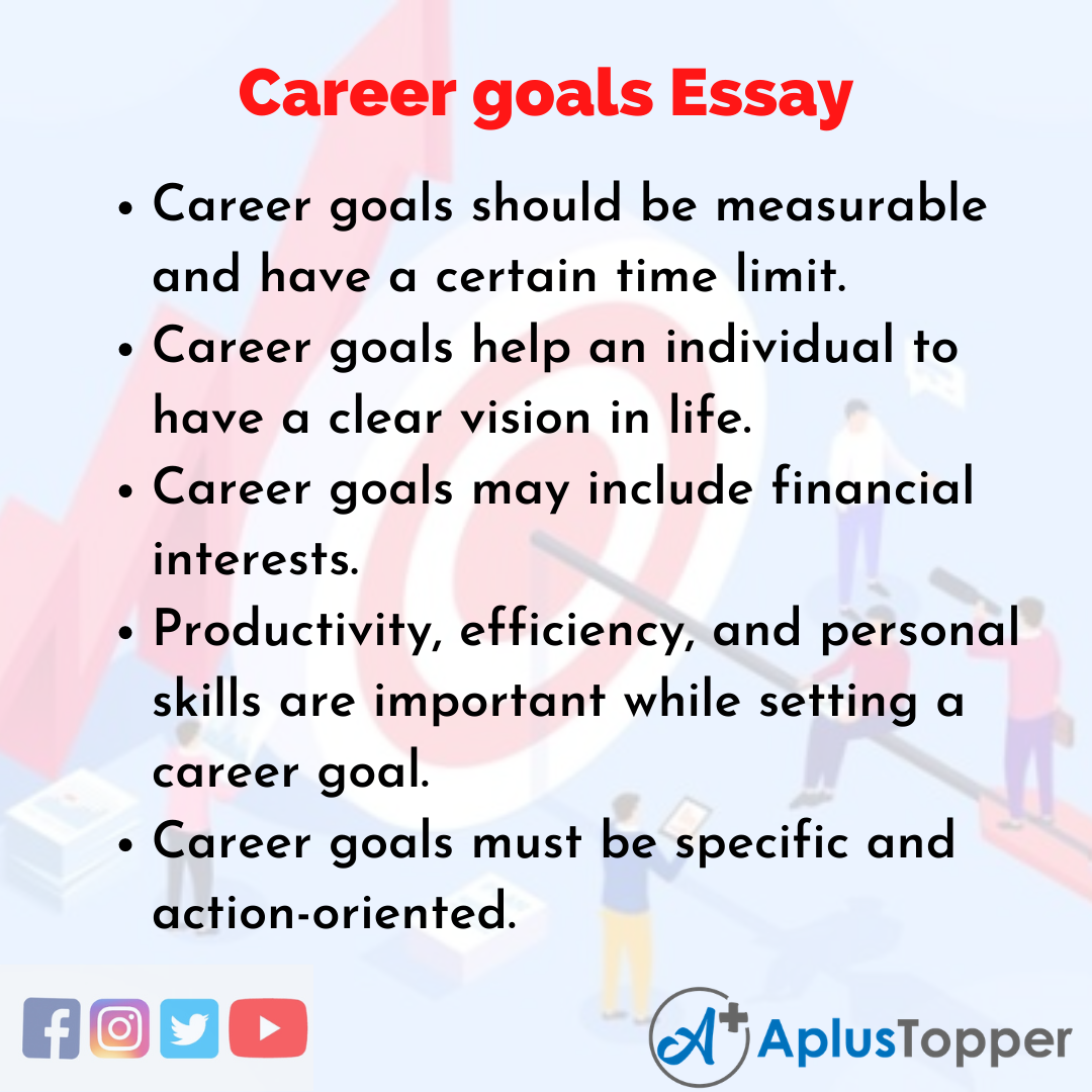 career goal essay questions