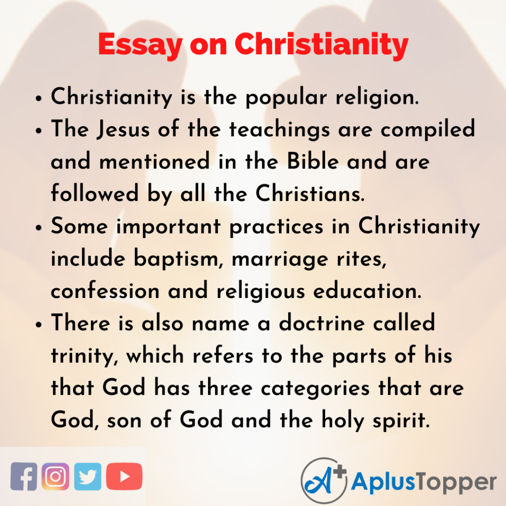 describe christianity essay