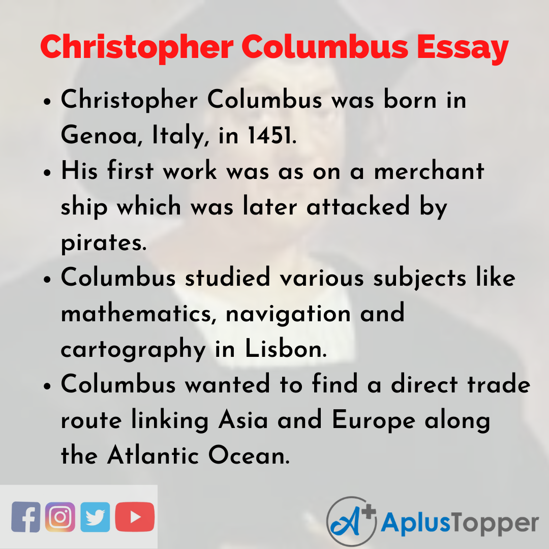 an essay on christopher columbus