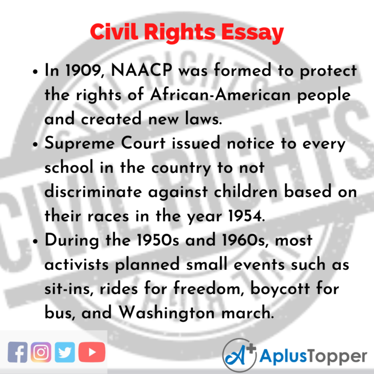 a thesis statement on civil rights movement
