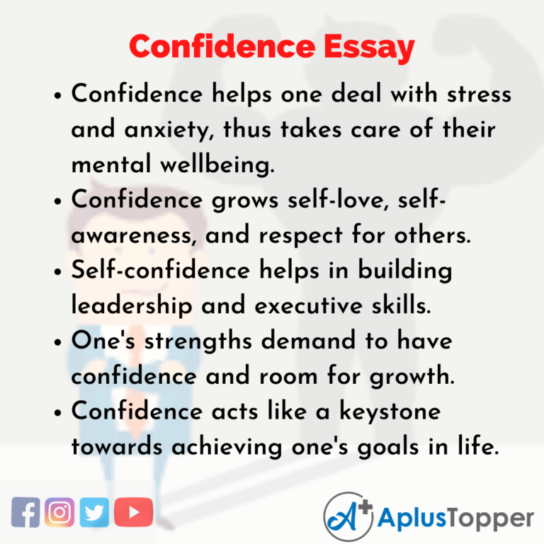 self confidence term paper