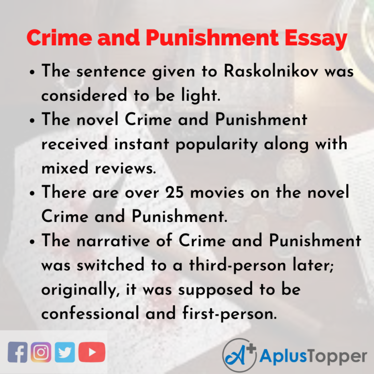 crime and punishment essay 250 words