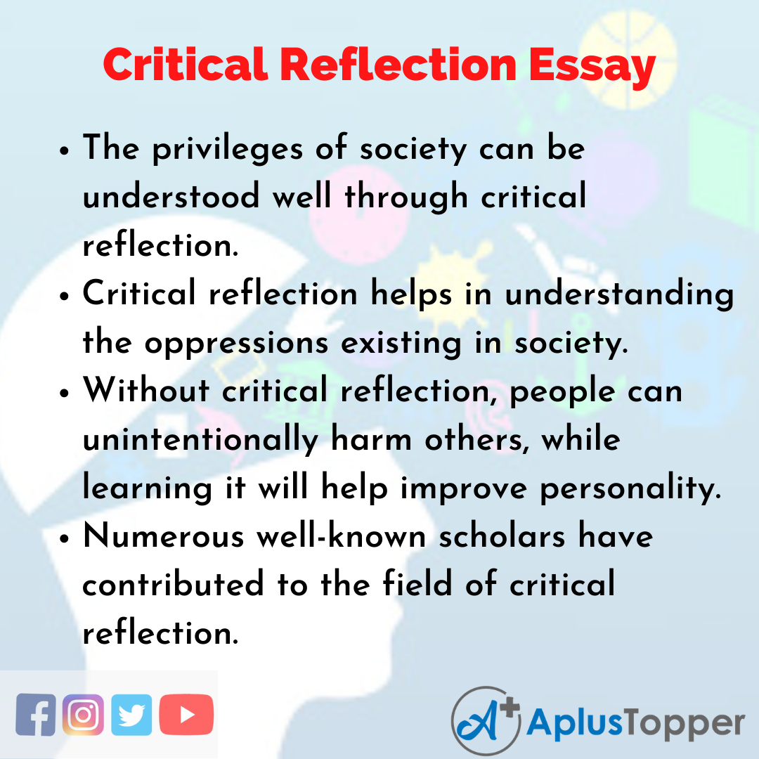 how to critically reflect in an essay