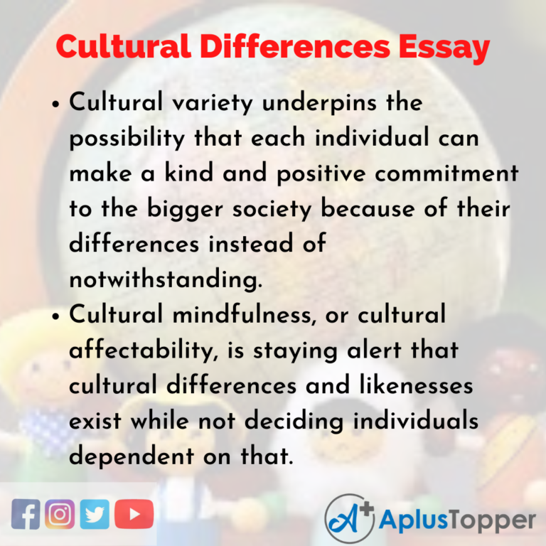 differences in culture essay