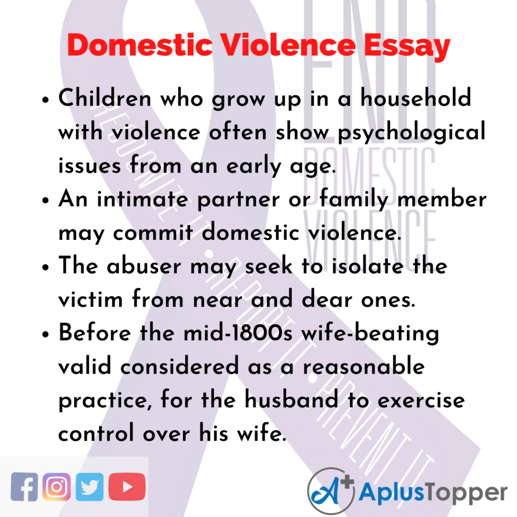 narrative essay about domestic violence