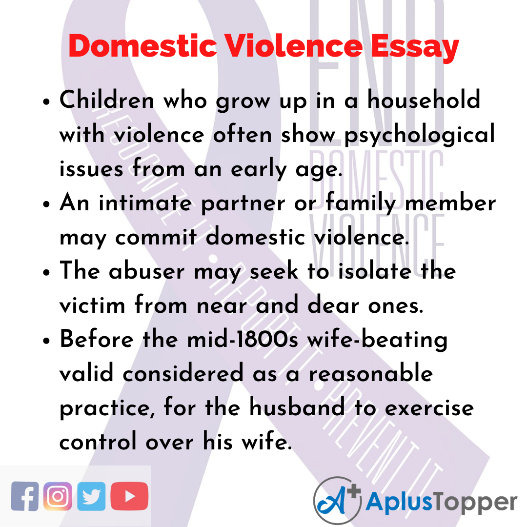 domestic violence long essay