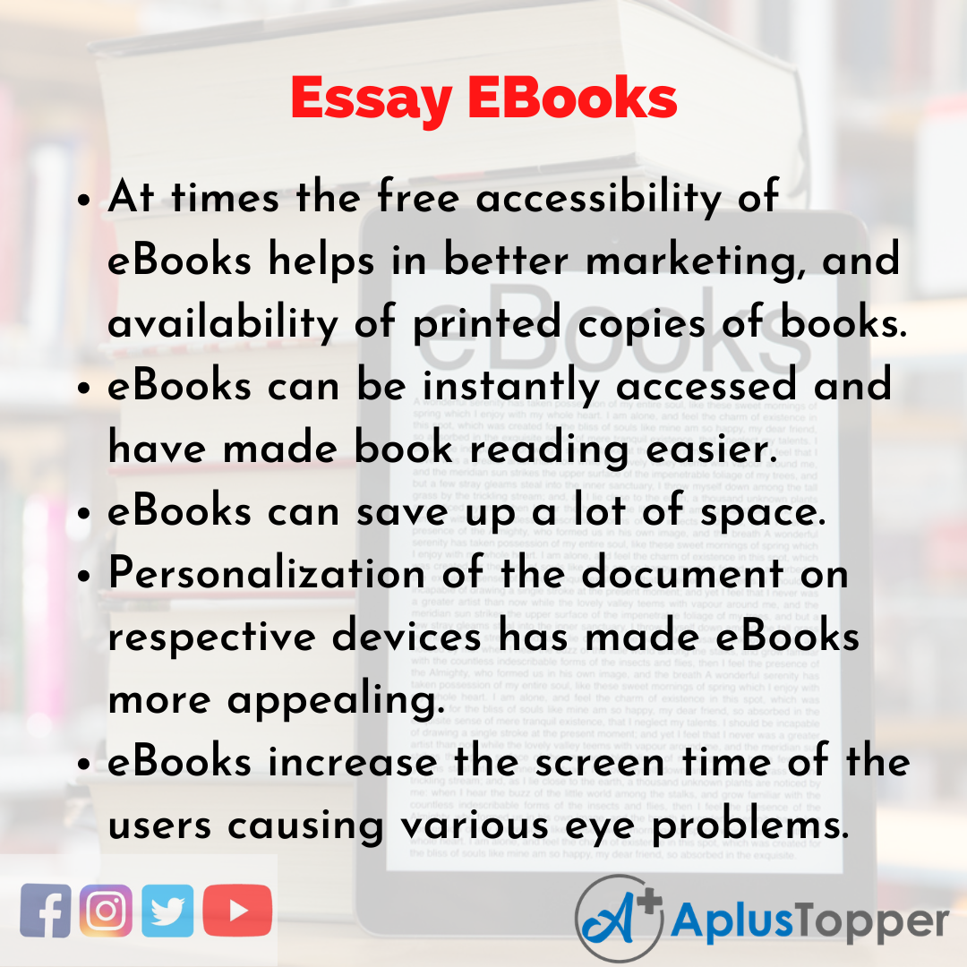 advantages of ebooks essay