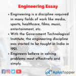 engineering career essay