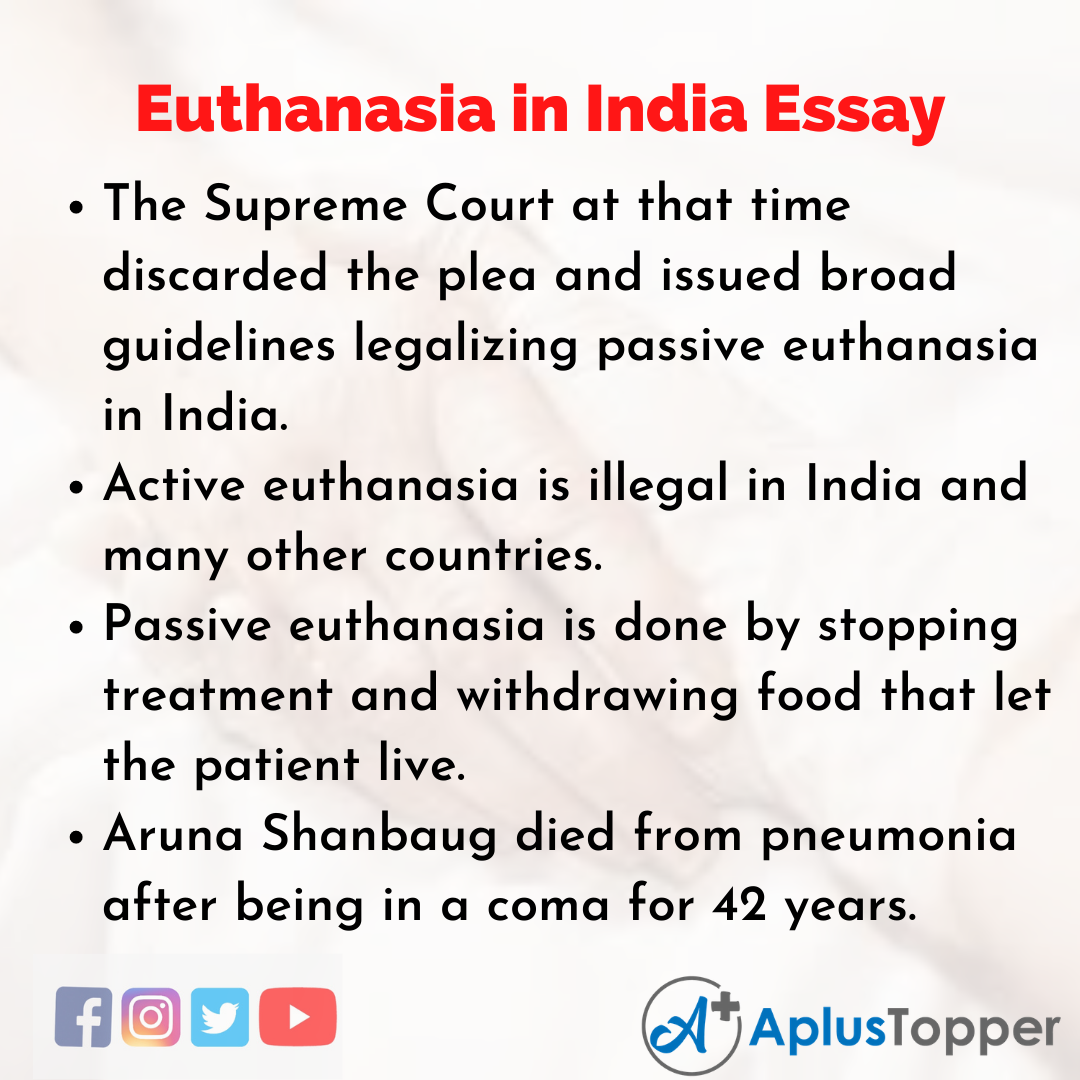 euthanasia essay in hindi