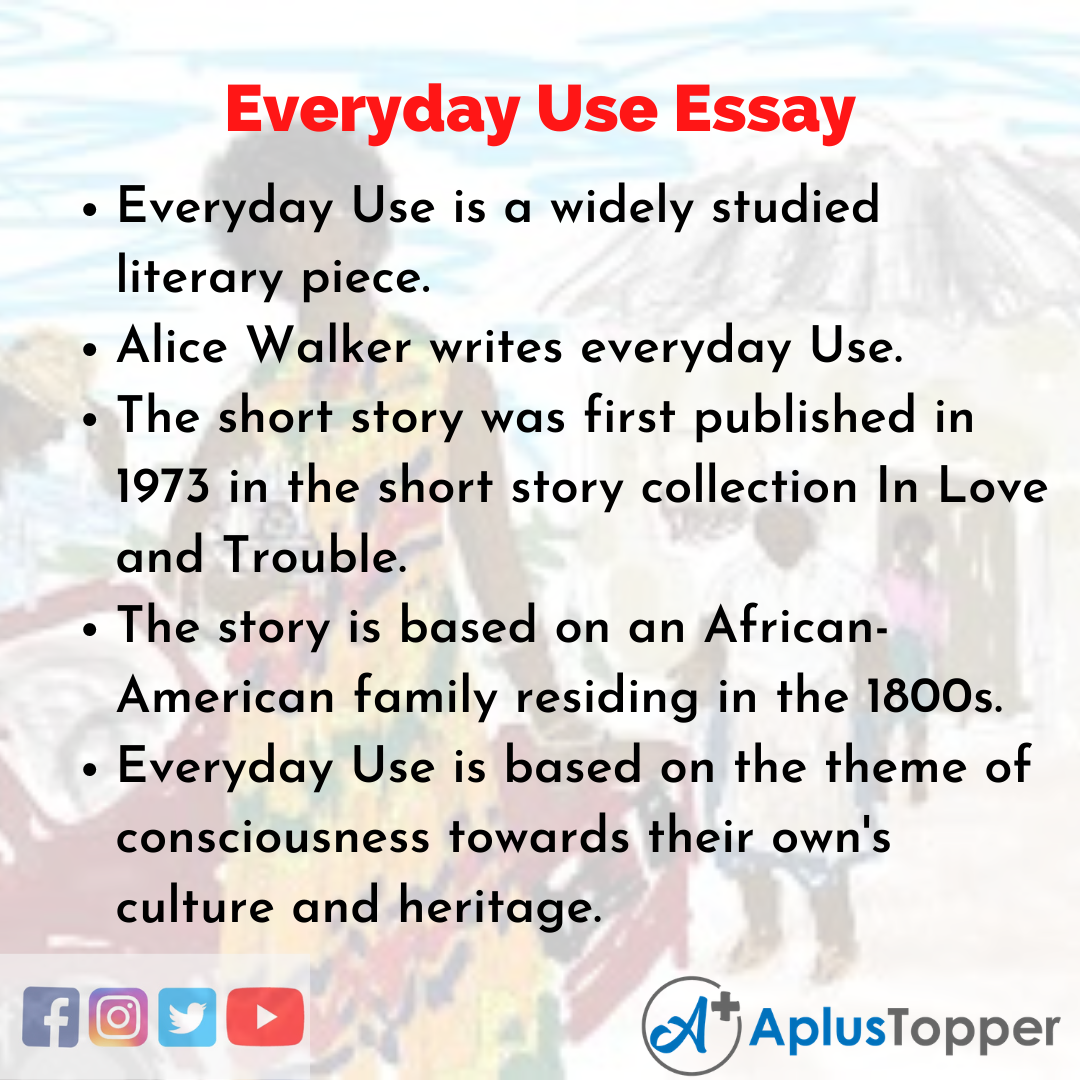 everyday use essay introduction