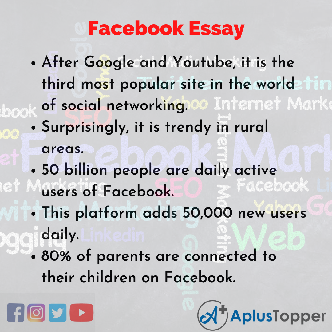 essay on facebook for class 10