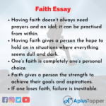 small essay on faith