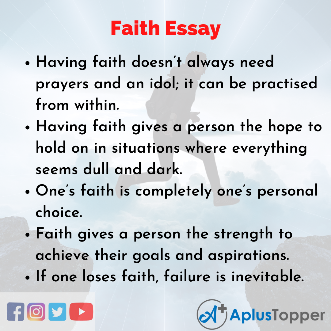 conclusion of essay on faith