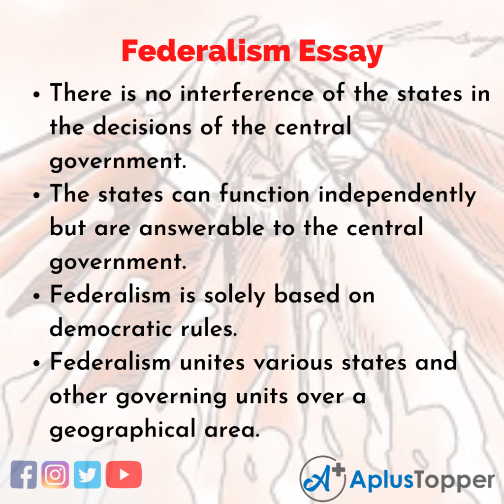 federalism essay conclusion
