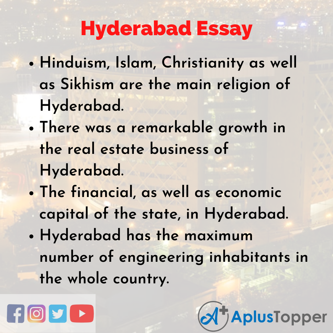 Essay about Hyderabad
