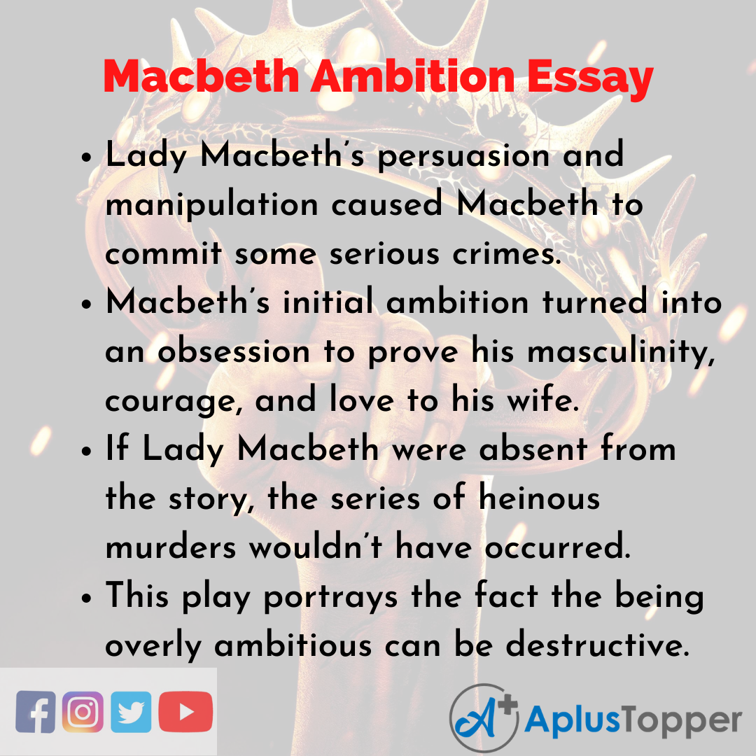 macbeth essay plan on ambition