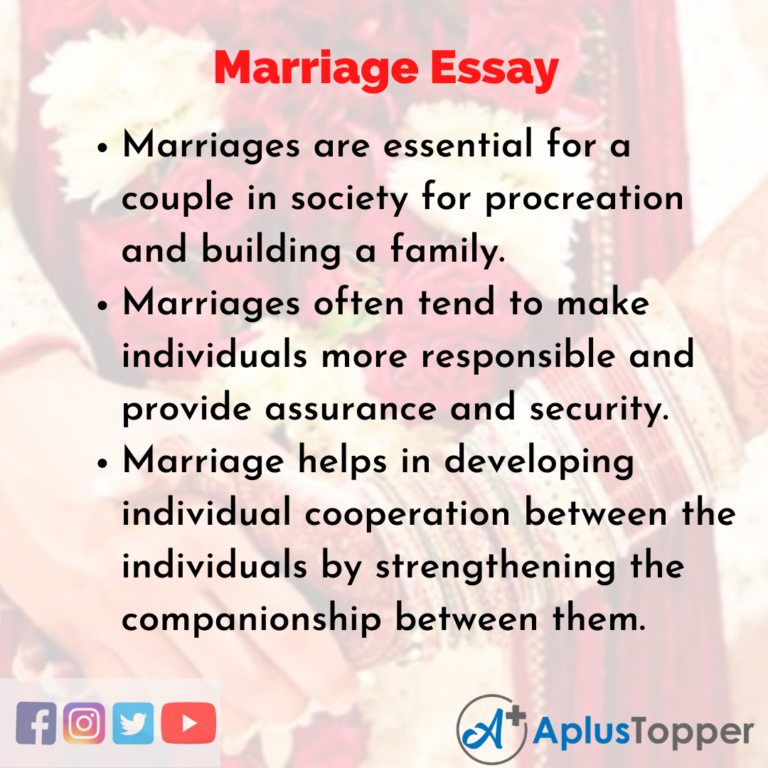 essays about early marriage