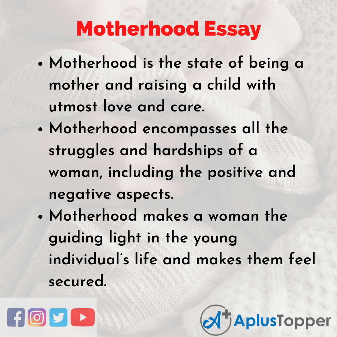 being a student mother essay