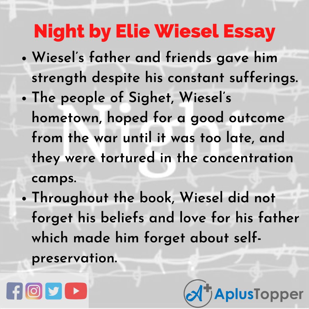 the night elie wiesel essay