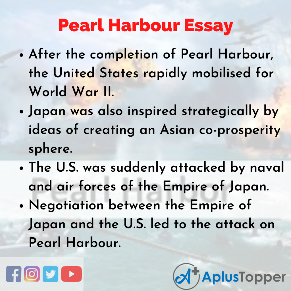 good hook for pearl harbor essay