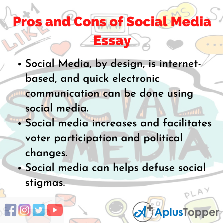 pros and cons of social media infographic