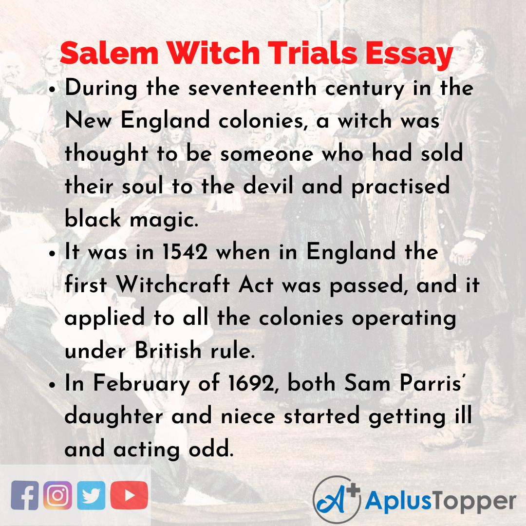 salem witch trials essay