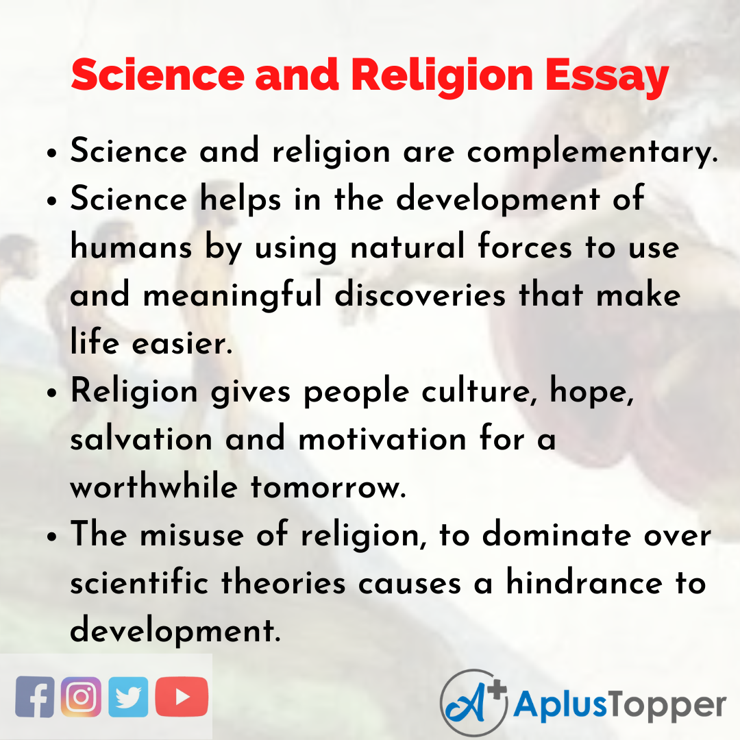 essay about religion and science