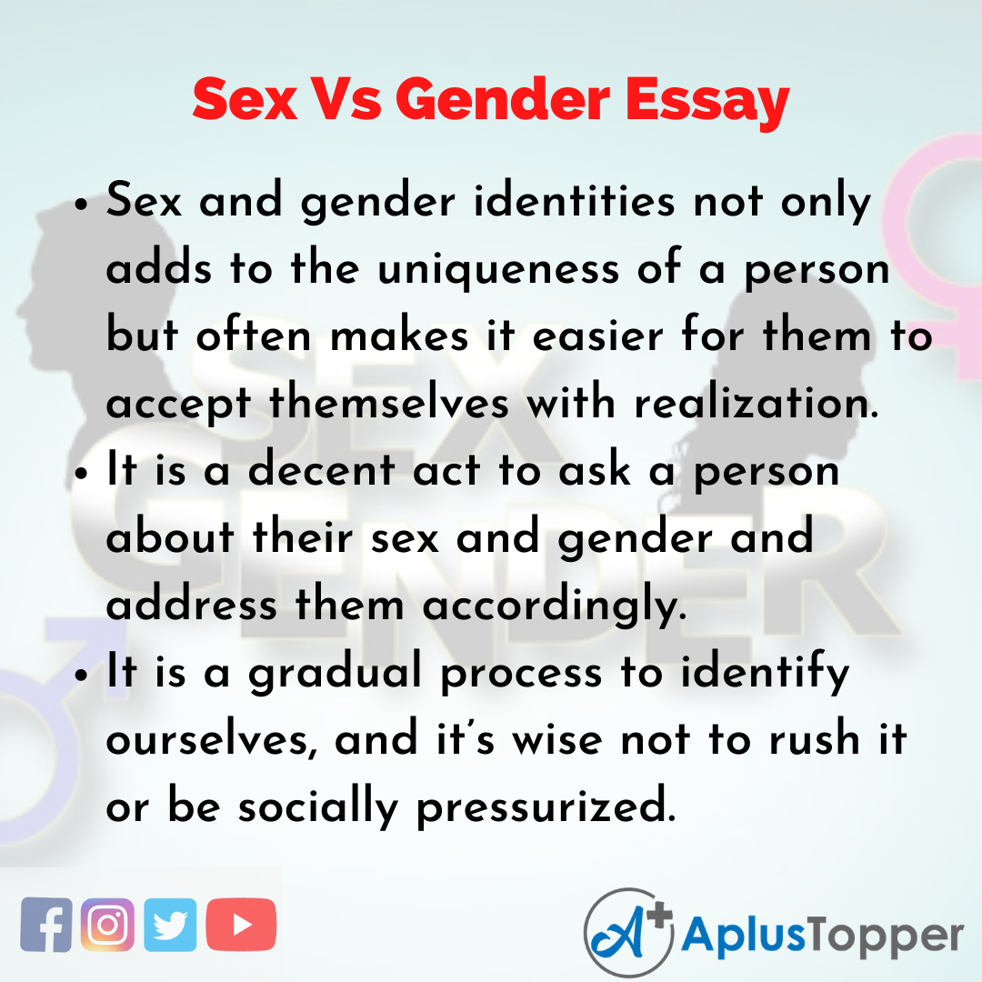 essay on role of gender