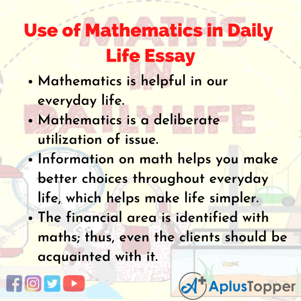 why is math important in everyday life essay