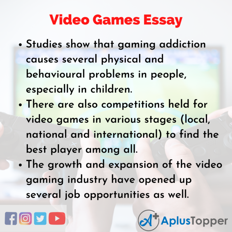 essay title on video games