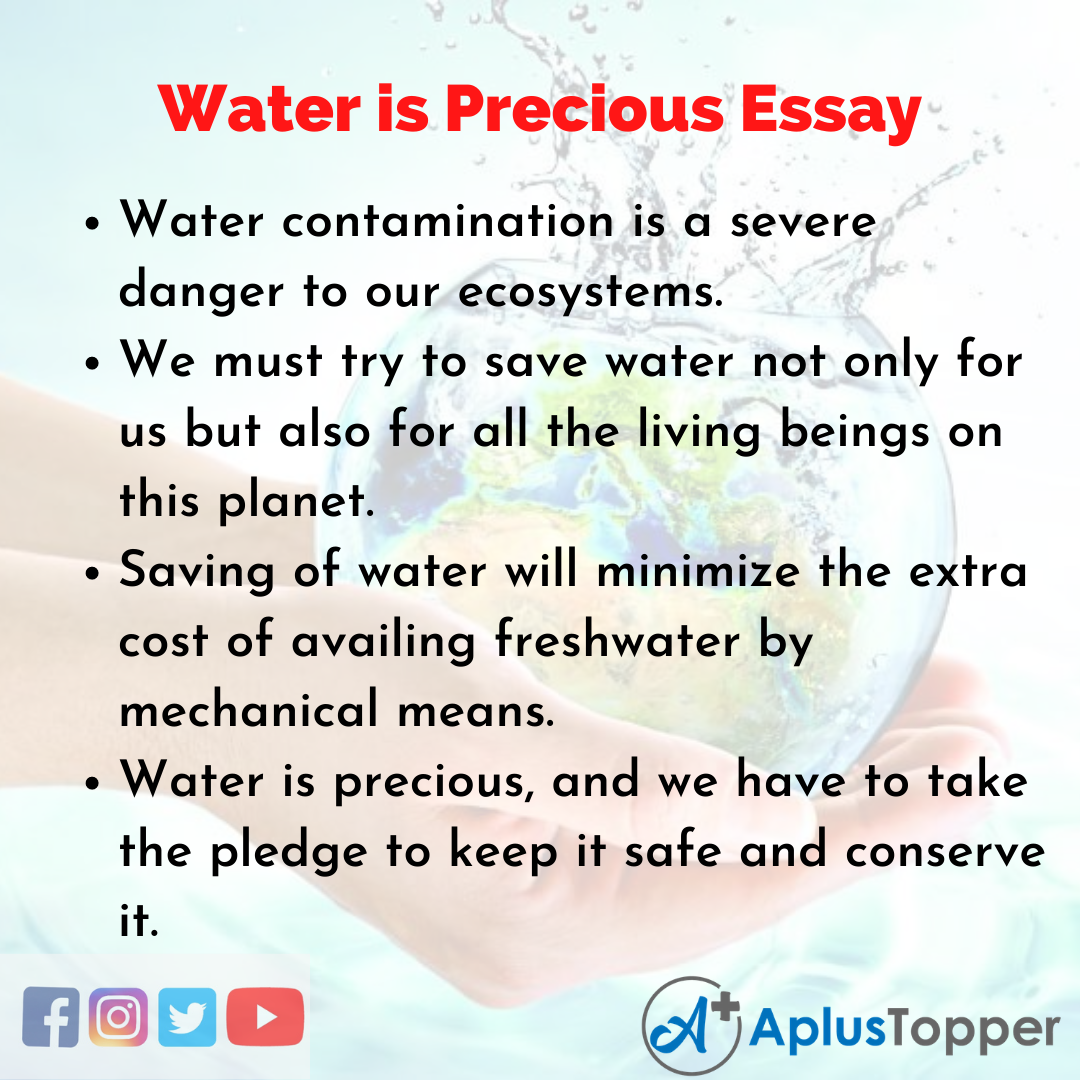 write an essay on water the saviour and the destroyer