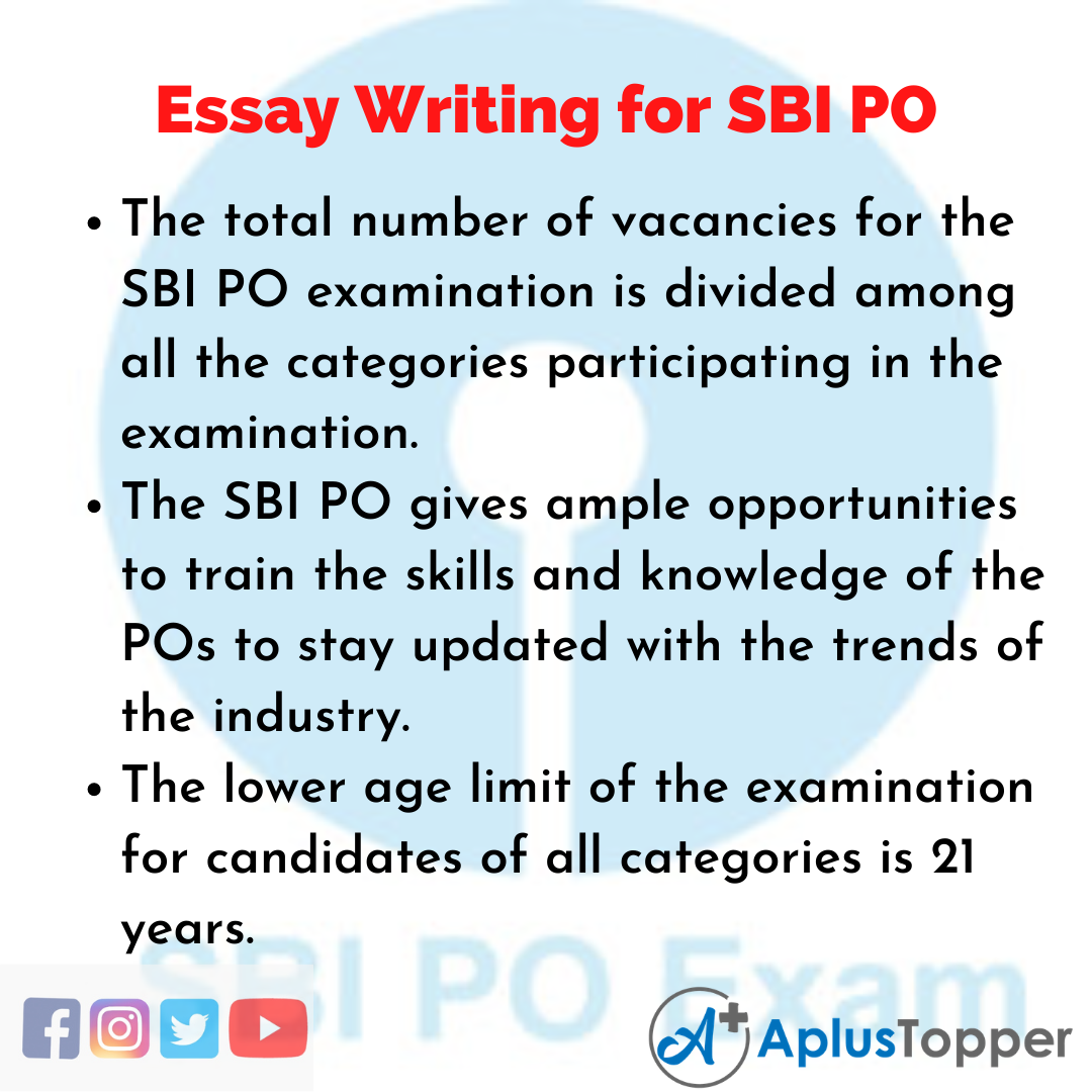 sbi po essay and letter writing