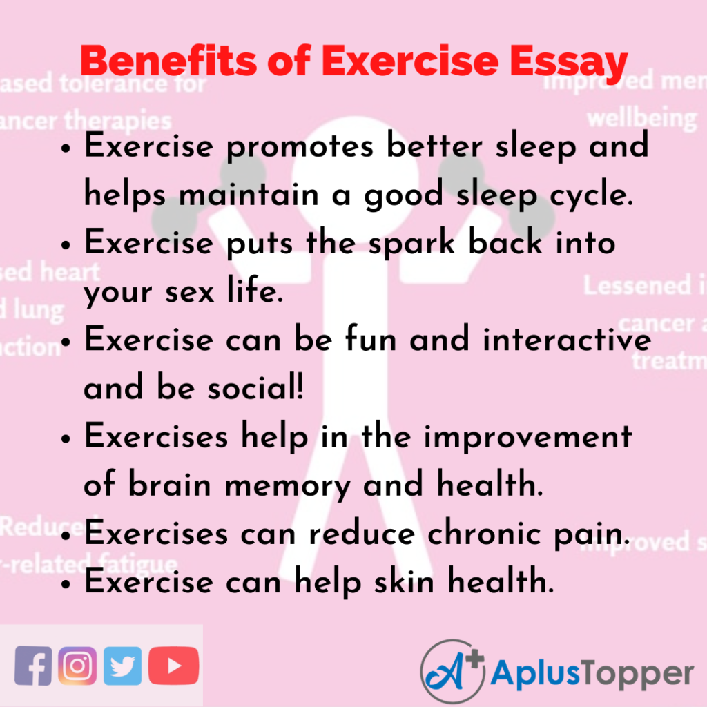 importance of exercise in daily life essay