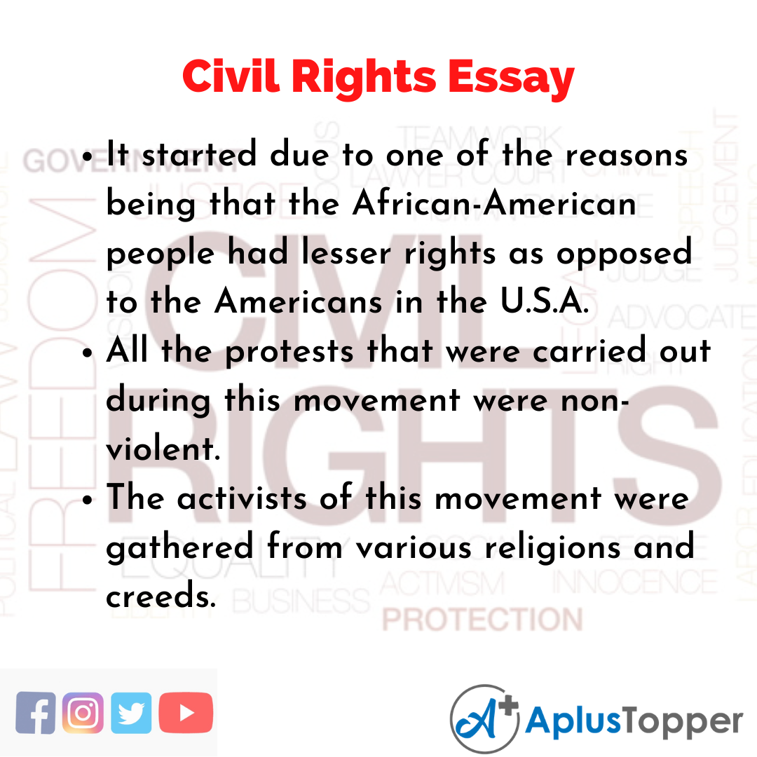 persuasive essay on civil rights movement