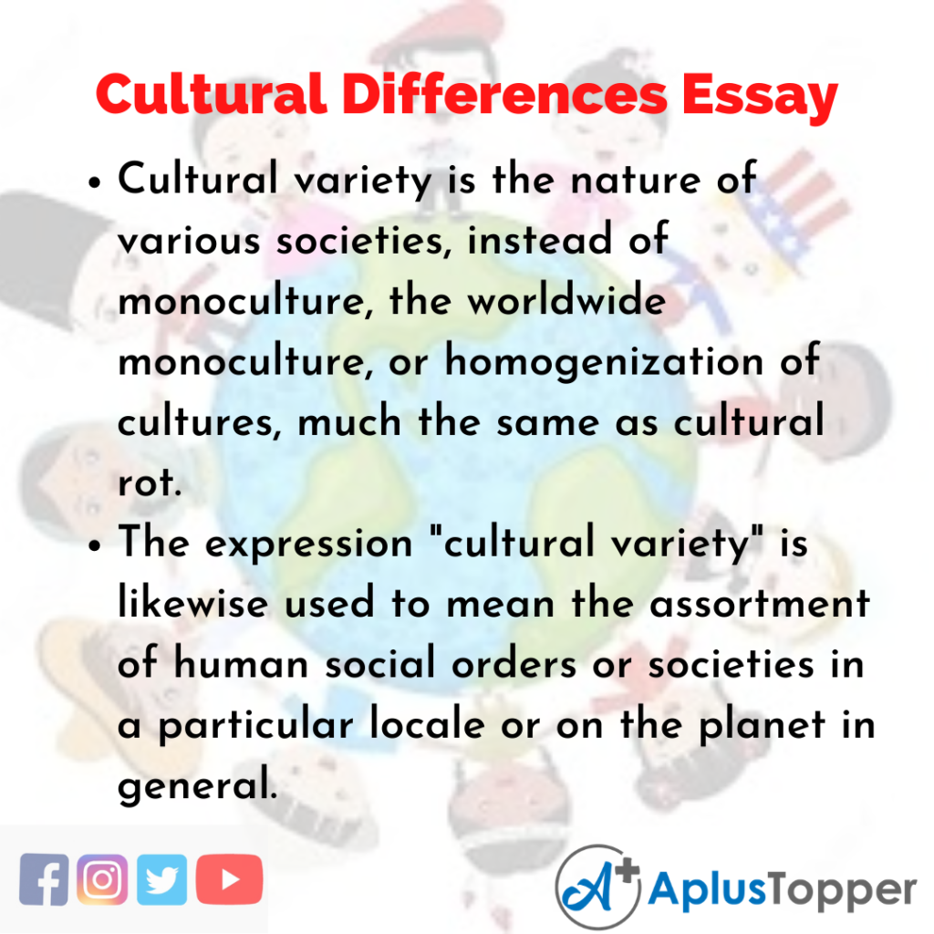 comparing cultures essay