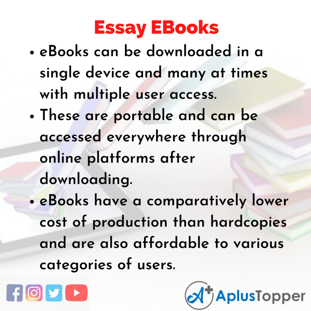 books vs ebooks essay