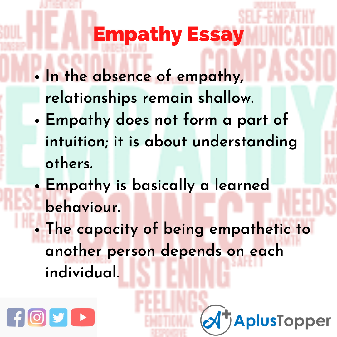 empathy essay question