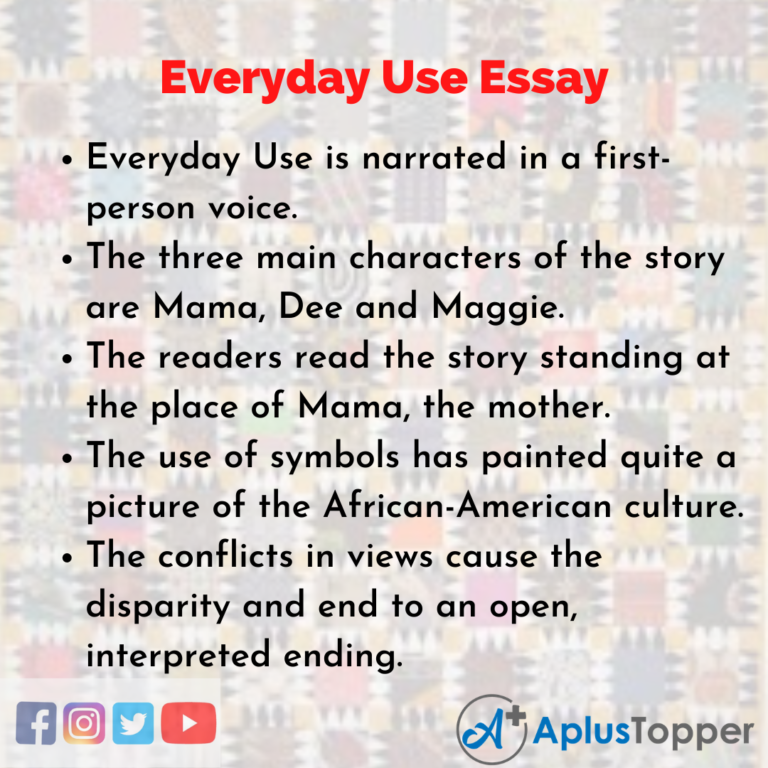everyday use essay examples
