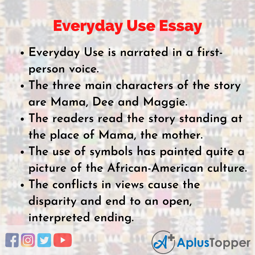 everyday use short story essay