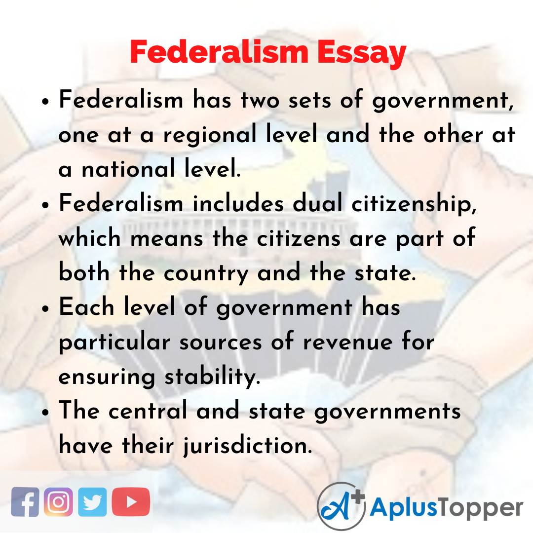 Реферат: Federalism Essay Research Paper Federalism is a